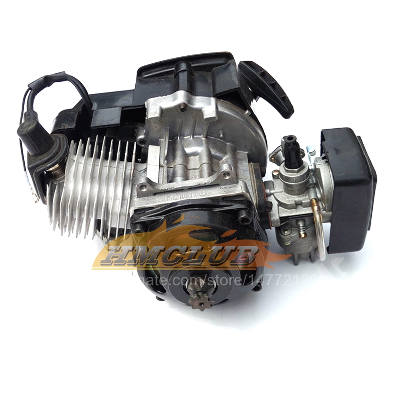 7 Zähne 47cc 49cc 2-Takt-Pullstarter-Motorgriffe Kabelkettensatz-Set für Zweitakt-Minimotor Dirt Bike ATV Pocket MFD02