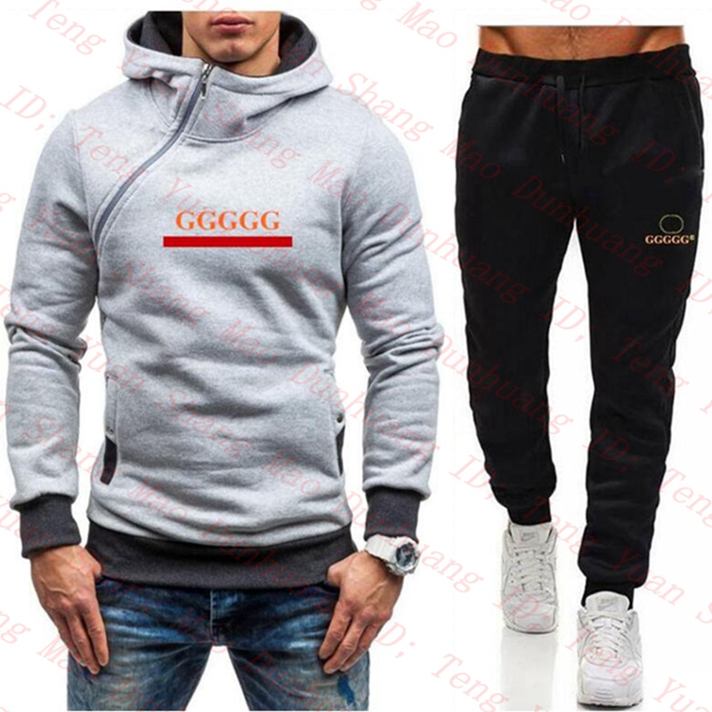 Casual sweatsuit Designer Tracksuit Men hoodies AND pants Sets Mens Sweatshirt Pullover Sportswear Tennis Jogging Fitness269E