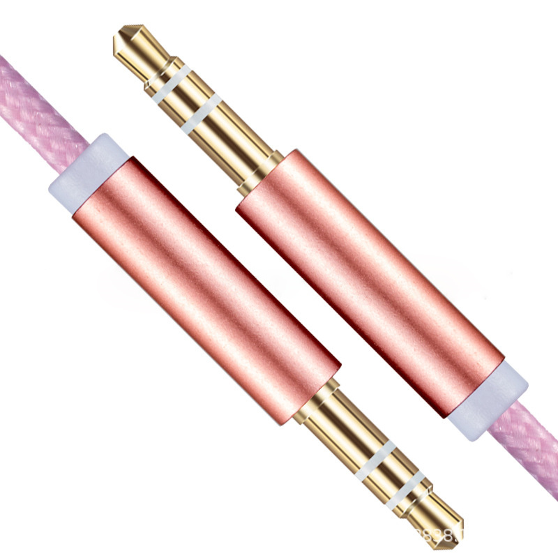 1M ذكر إلى الذكور 3.5 ملم الذهب العالمي المطلي بالذهب الإضافي كابل جاك جاك AUX لجهاز جاك