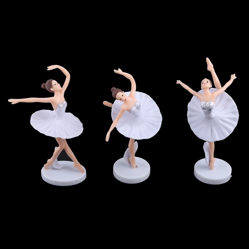 Other Event Party Supplies Ballet Girls Cake Topper Party Cake Decoration Ballerina Miniature Figurine Cake Decor for Women Girls 230217