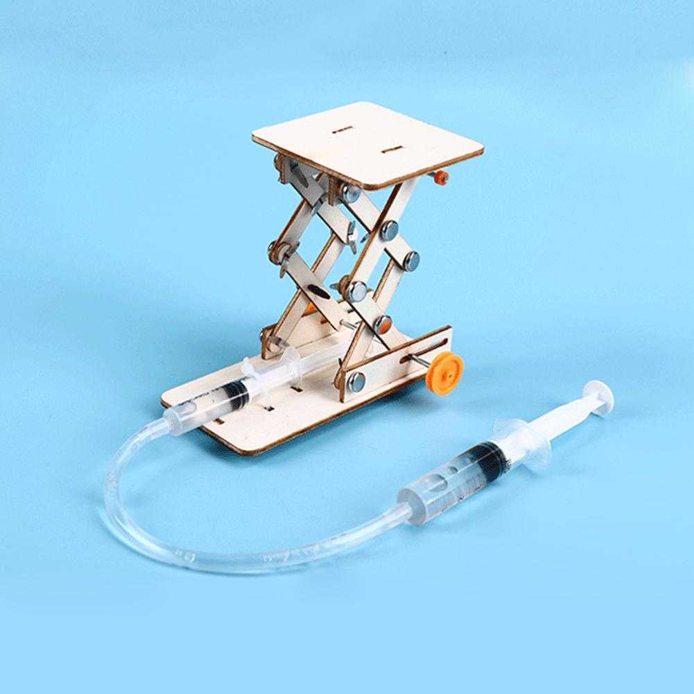 DIY Science Education Scientific Experiment Kit Hydraulic Lift Table Model Physics School STEM Projects