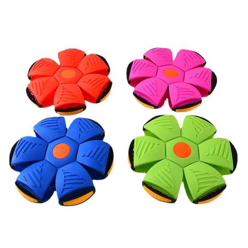 Kids Flat Throw Disc Flying UFO Magic Balls With For Children's Boy Girl Outdoor Sports Toys Gift