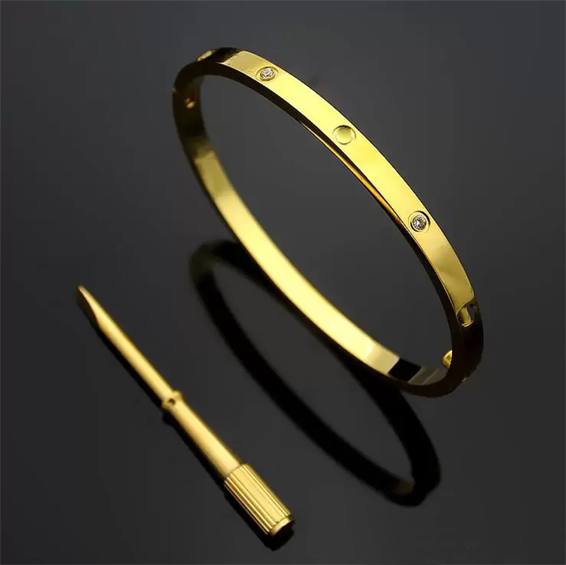 4 мм тонкие 6-е стальные браслеты, дизайнерские женские мужские браслеты, серебро, розовое золото, отвертка, браслет для ногтей, размер ювелирных изделий 16, 17, 18, 19 см