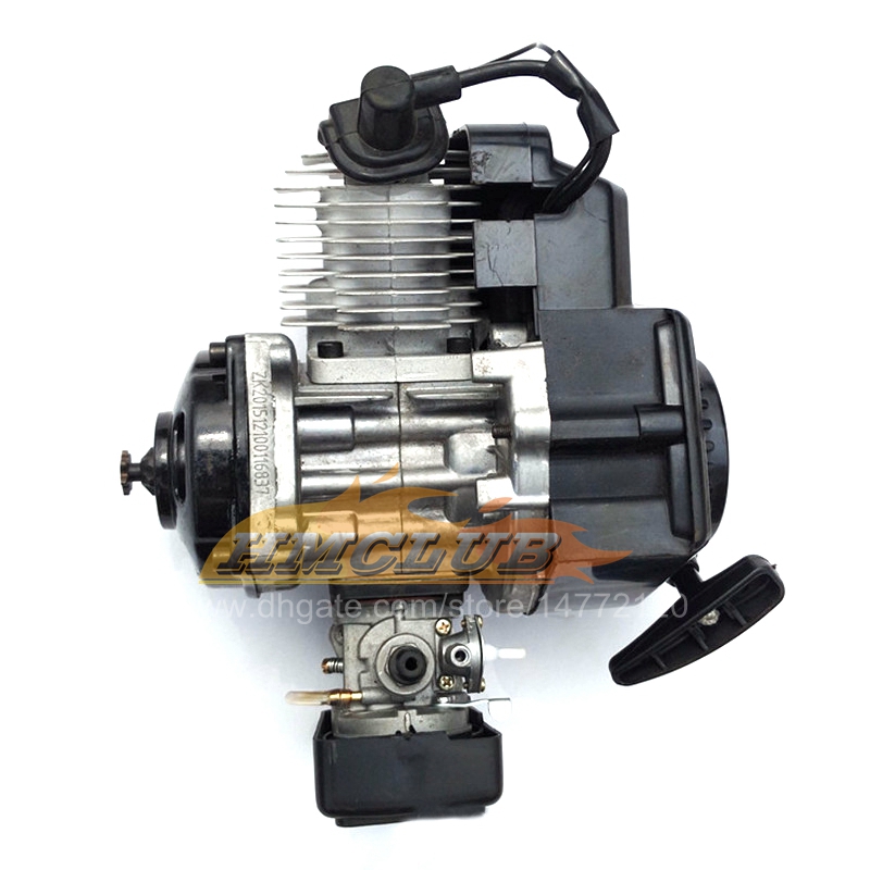 7 Zähne 47cc 49cc 2-Takt-Pullstarter-Motorgriffe Kabelkettensatz-Set für Zweitakt-Minimotor Dirt Bike ATV Pocket MFD02