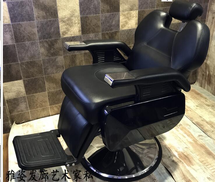 Barber chair Professional Barber Salon Chair Beauty Equipment Black Commercial Furniture