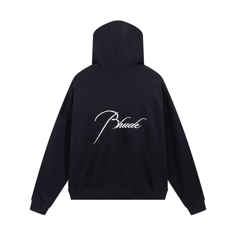 0ut2 män och kvinnor tröjor tröja Rhude Designer hoodie brevtryckt långärmad greet semester casual par samma kläder 23