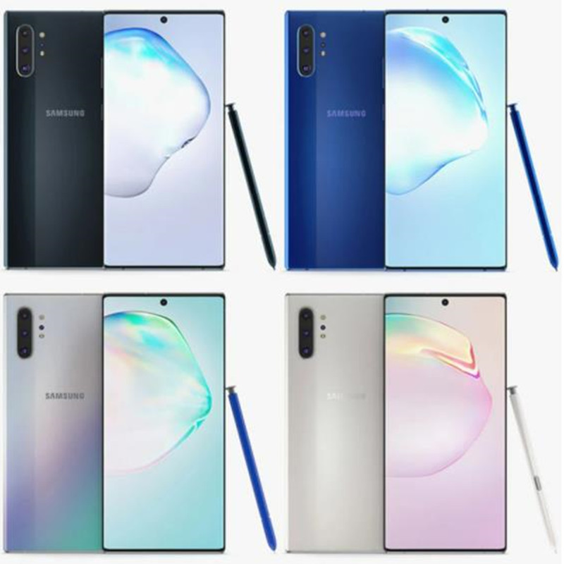 Yenilenmiş Orijinal Samsung Galaxy Note10 Plus N975U Sclocked Cep Telefonu Sekiz Çekirdeği 12GB/256GB ROM 6.8 inç 4G LTE Dinamik AMOLED