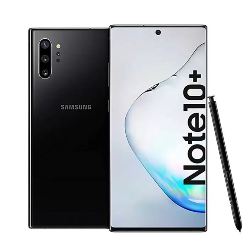 Yenilenmiş Orijinal Samsung Galaxy Note10 Plus N975U Sclocked Cep Telefonu Sekiz Çekirdeği 12GB/256GB ROM 6.8 inç 4G LTE Dinamik AMOLED