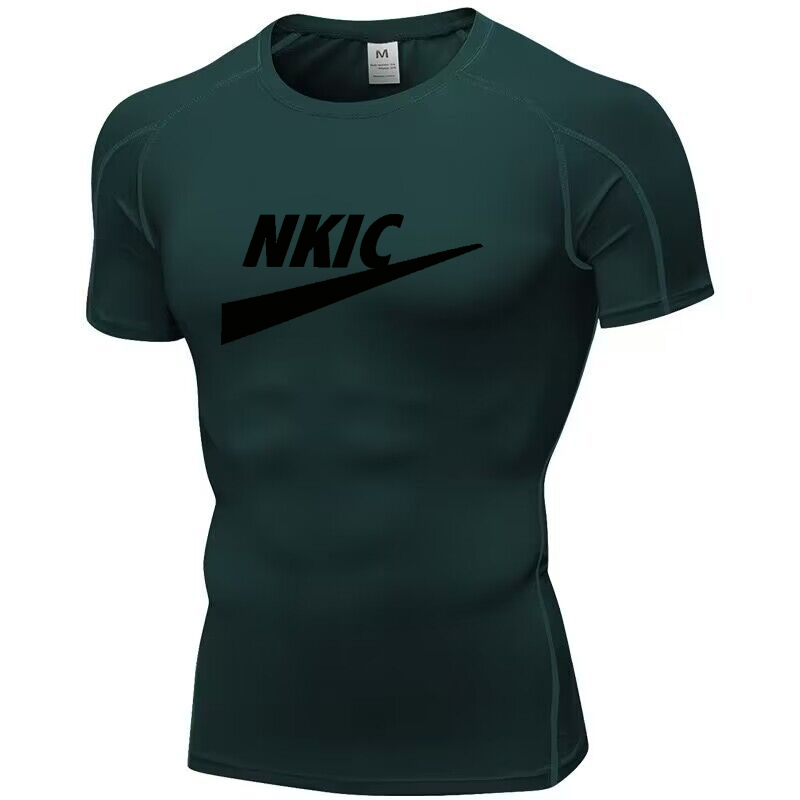 Mannen Running Compressie Gym T -shirt Korte mouw Sport Tees Gym Fitness Tops Male jogging tracksuit snel drogende atletische shirt tops