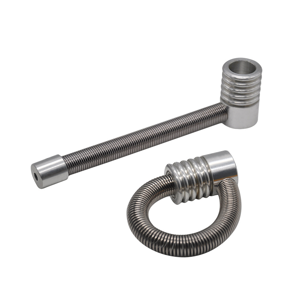 R￶kande r￶r 100 mm L￥ngt litet r￶r Foreign Metal Pipe Spring Form Metal Pipe