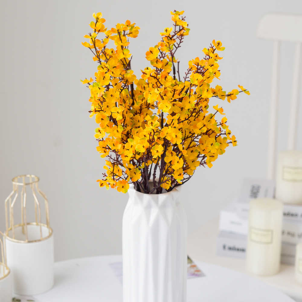 Decoratieve Bloemen Kransen Gypsophila Kunstbloemen Tak Hoge Kwaliteit Kersen Nepplanten Boeket Woonkamer Vaas voor Thuis Bruiloft Decoratie Herfst