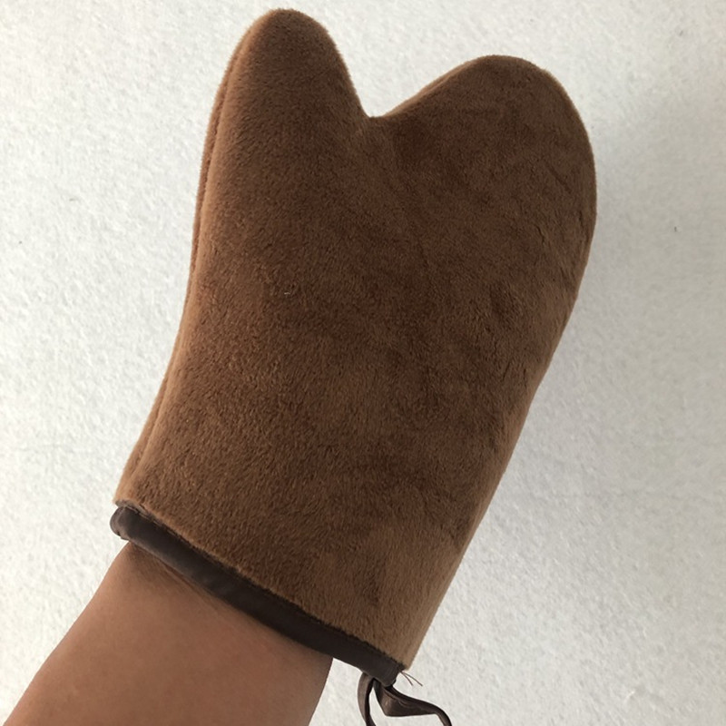 Brosses à récurer réutilisables Applicateur de gant autobronzant Poignet élastique Gants de bronzage sans soleil Gant Crème Lotion Mousse Nettoyage du corps Gants exfoliants pour enlever le bronzage