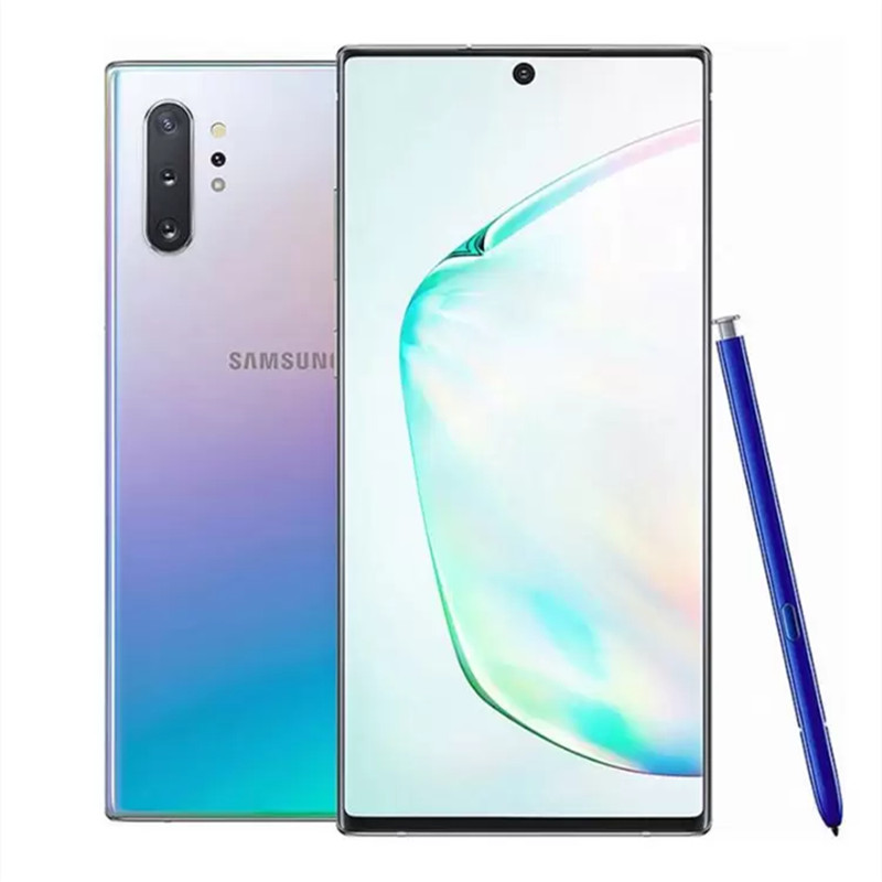 Yenilenmiş Orijinal Samsung Galaxy Note10 Plus N975U Sclocked Cep Telefonu Sekiz Çekirdeği 12GB/256GB ROM 6.8 inç 4G LTE Dinamik AMOLED