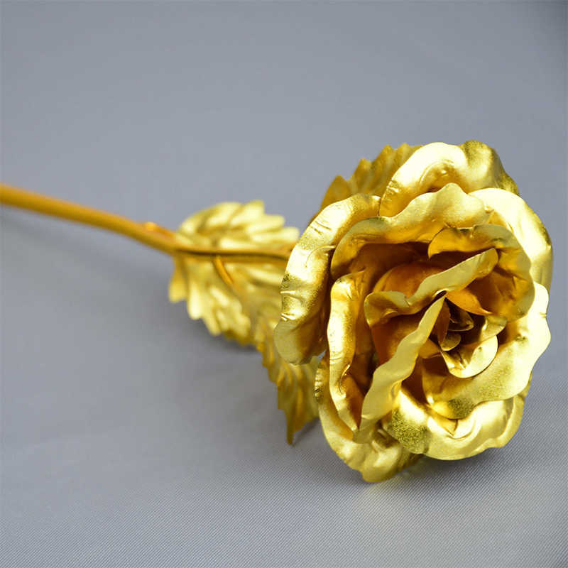 Decoratieve Bloemen Kransen Valentijnsdag Roos Bloem Romantisch Cadeau Voor Vriendin Goudfolie Roos Eeuwige Bloemboeket Bruiloft Verjaardagsfeestje Decoratie