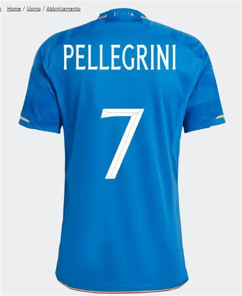 23/24 Italia Chiesa Soccer Jerseys 2023 Italien 125. Raspadori Verratti Barella Donnarumma Shirt Totti Lorenzo Politano Zaniolo Mirettiall