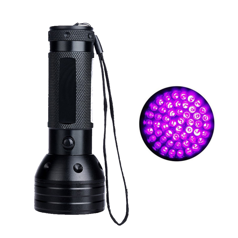 UV Flashlight Portable Lighting Torches Uvlights 51 LED -matchning med husdjurslukt eliminator Ultraviolet Blacklight Pet Urine Detector Crestech