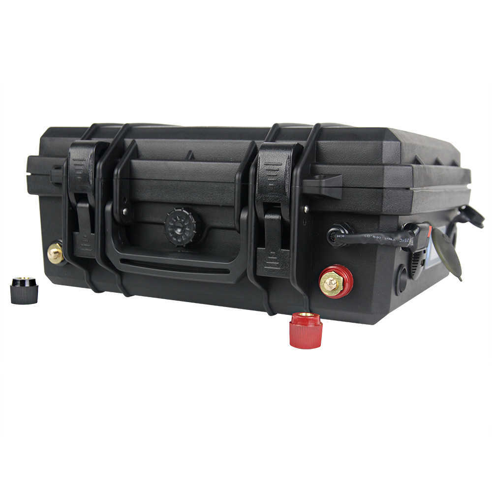 12V 100AH ​​LIFEPO4 Batterij Pack Pack Waterproof Ship Motor Zonne RV Anderson Socket RV Power Tool Lithium Battery
