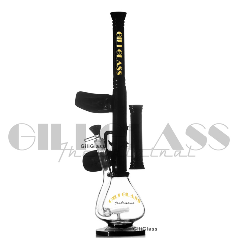 Big Becher Bong mit farbiger Glas Shisha 18,5 