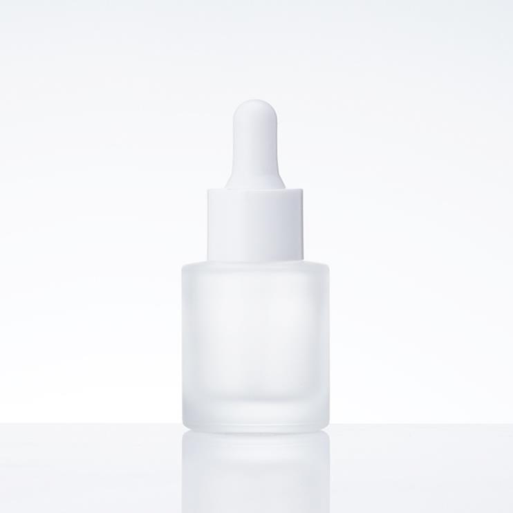 20 ml platt axelglas eterisk olja parfymflaskor e flytande flaskor reagens dropper aromaterapi flaska grossist SN5133