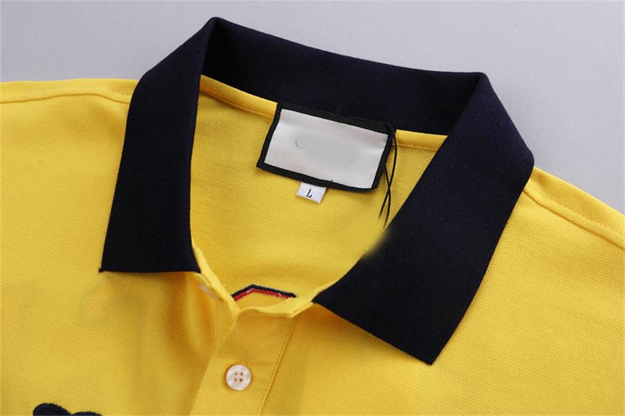 Summer Men POLO T-Shirts Cotton Shirts Solid Color Short Sleeve Tops Slim Breathable Men's streetwear Male Tees US size XXL clothes2023