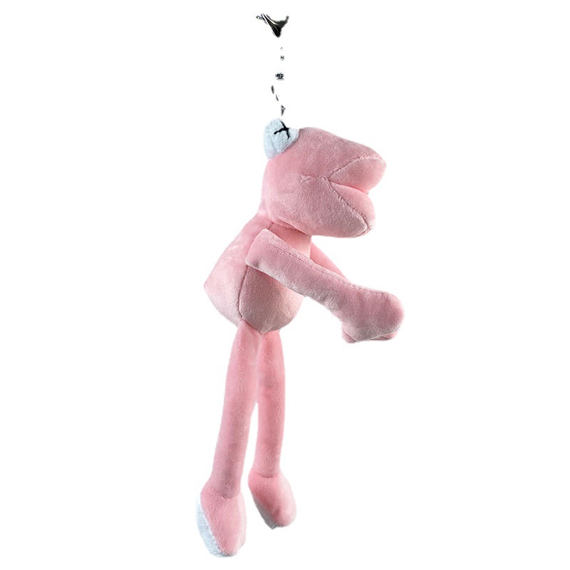 Simpatica rana dalle gambe lunghe peluche ciondolo figura bambola Sesame Street zainetto portachiavi accessori borsa custodia