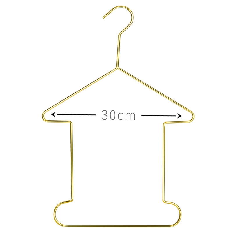 Metal Plating GoldGolden Hanger Kids Children Swimwear Swimsuit Dress Suit Iron Hanger Rack9740569