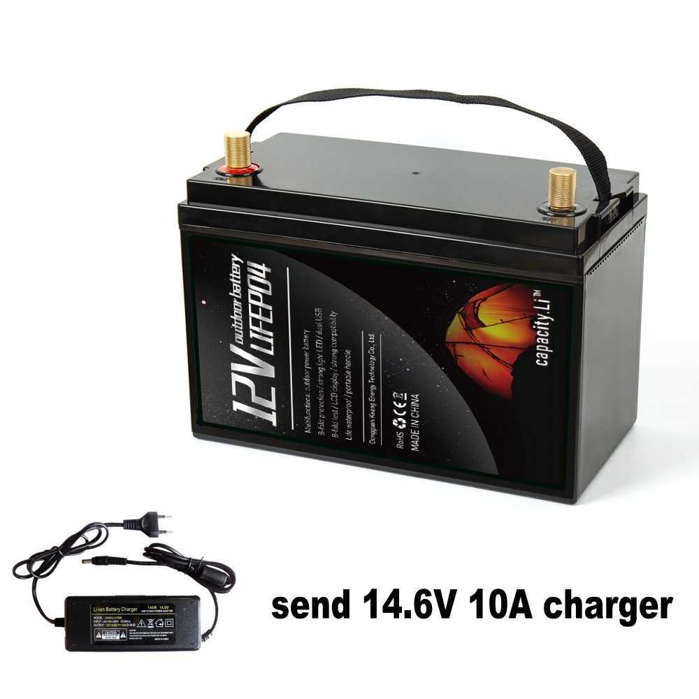 12V Lifepo4-Akku 90Ah wasserdichtes Gehäuse Outdoor-Backup-Batterie BMS RV Marine elektrische Solar-Lithiumbatterie