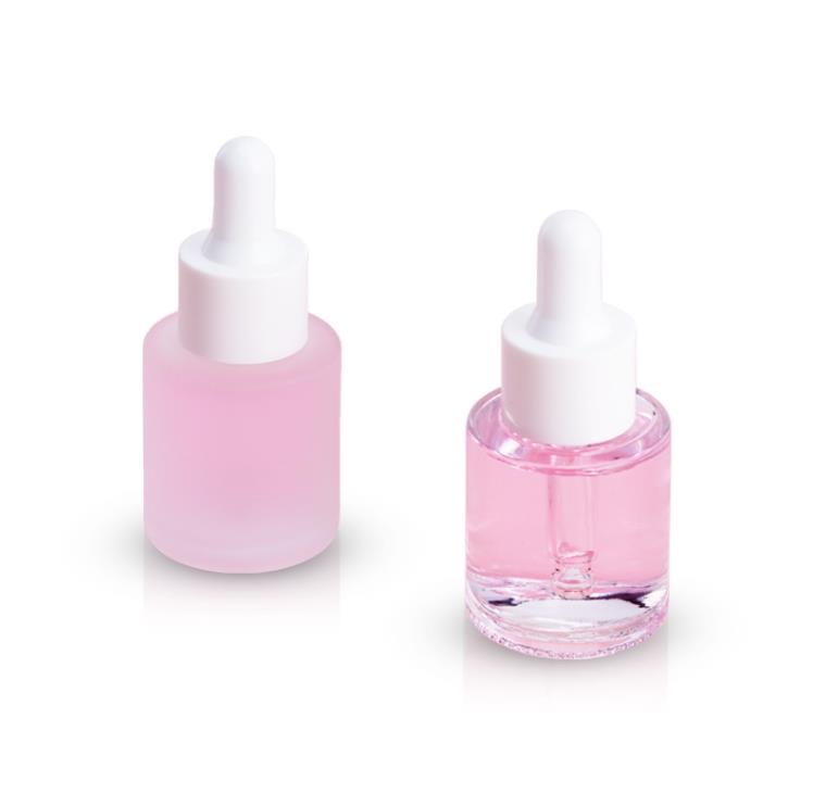 20 ml plat épaule verre huile essentielle bouteilles de parfum e liquide bouteilles réactif compte-gouttes aromathérapie bouteille en gros SN5133