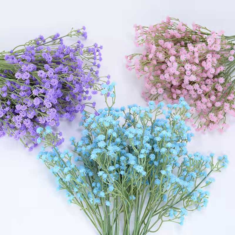 Ghirlande di fiori decorativi 62 cm vendita calda di alta qualità gypsophila fiore artificiale soggiorno decorazione del giardino fotografia puntelli bouquet da sposa T230217