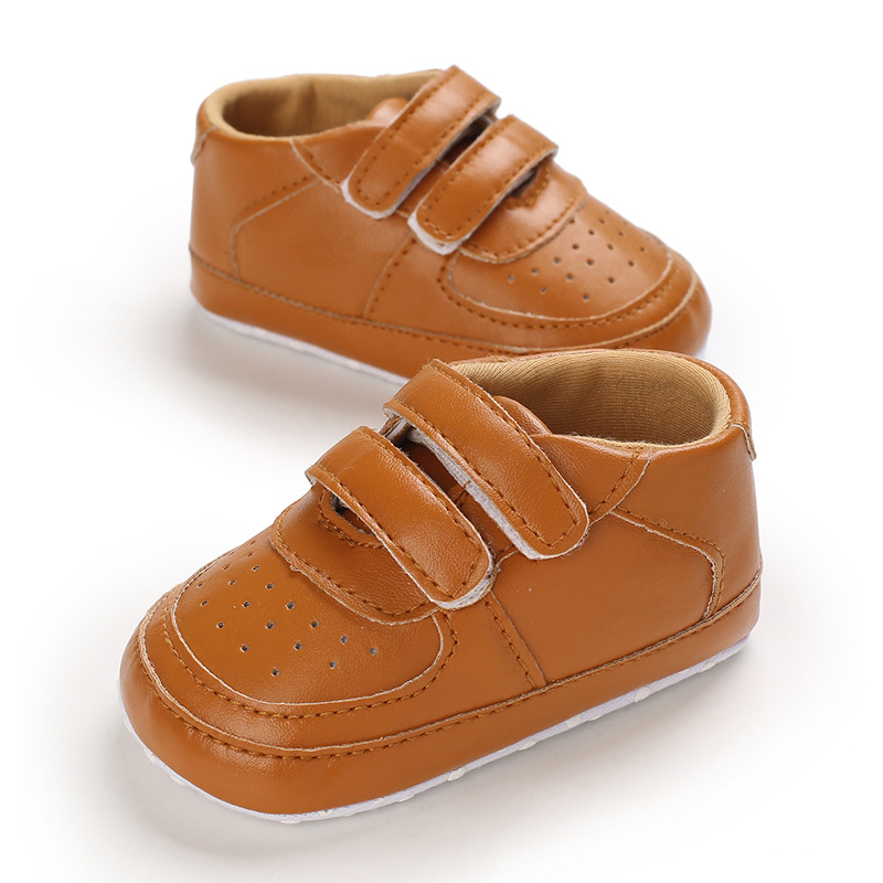 Enfants bébé garçons chaussures premier marcheur garçons filles PU matériel chaussures bébé mode chaussures antidérapantes pour 0-18M