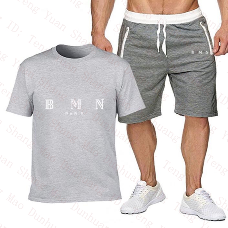 Men's Tracksuits t-shirt suit letter street casual wear print breathable summer suit top shorts T-shirt outdoor sports Set Size M-XXL suit sportswear quality suit