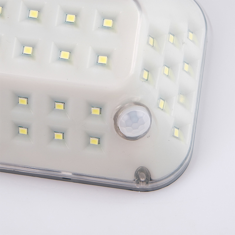 ソーラーウォールライト54LED透明デュアルセンサーヘッドIP65ガーデンランプデコレーション用防水屋外照明