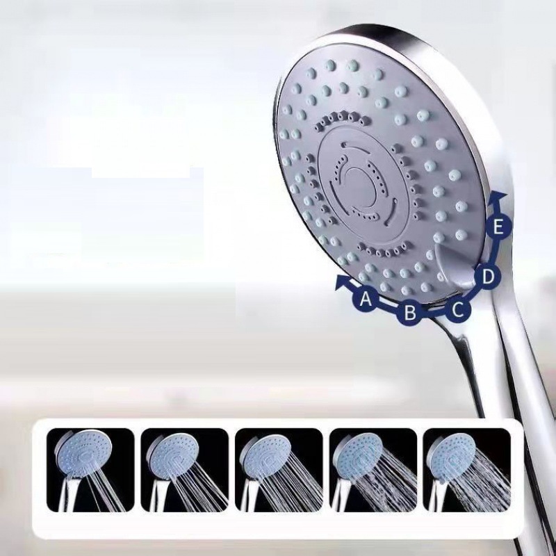 Hans Elde Duş Head Duş Başlığı Banyo Sprey Kafası Beş İşlevli Basınçlı Duş Tek Baş El Ele Sprey Toptan Ücretsiz Gönderi