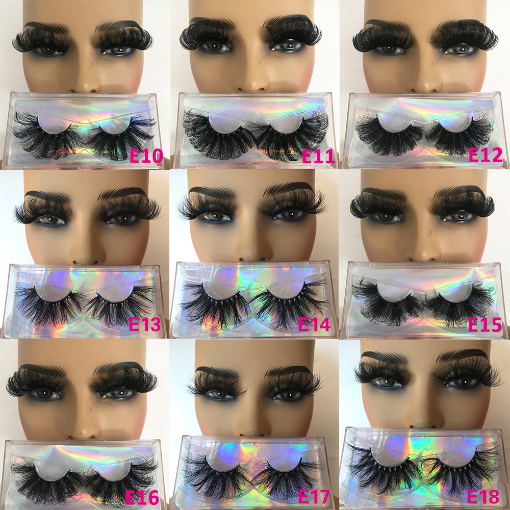 Falska ögonfransar återanvändbara Crisscross Lashes Mink Full Strip Bulk 30mm långa mjuka leverantörer 5D Fake Extension 1 Par7404453