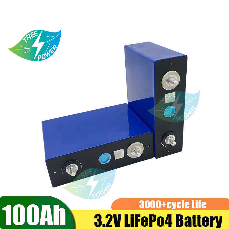 8 Stück 3,2 V 100 Ah LiFePO4 Phosphat Power Batterie für Elektrofahrzeug 12 V Solar wiederaufladbar