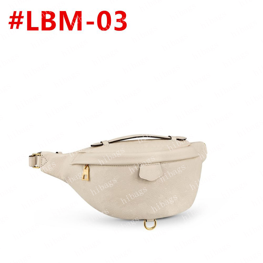 2023 Bumbag Taillenbeutel Herrenbeutel Fannypack Braune Blume Leder Crossbody Geldbörse Messenger Männer Leder Clutch Handtasche Mode Wallet 43644 44812 #LMB-01