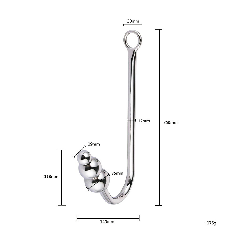 Anal Plug Hook med 3 Ball Butt Plug Vagina Toys Bondage Chastity Devices Anal Toys Sex Toys