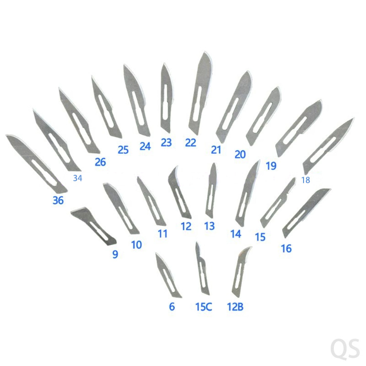 1000 шт./Пакет 11# Крупные лопасти ножей для 11# Скальпель Используйте углеродочную сталь, чтобы заменить лезвие для резьбы живой ткани