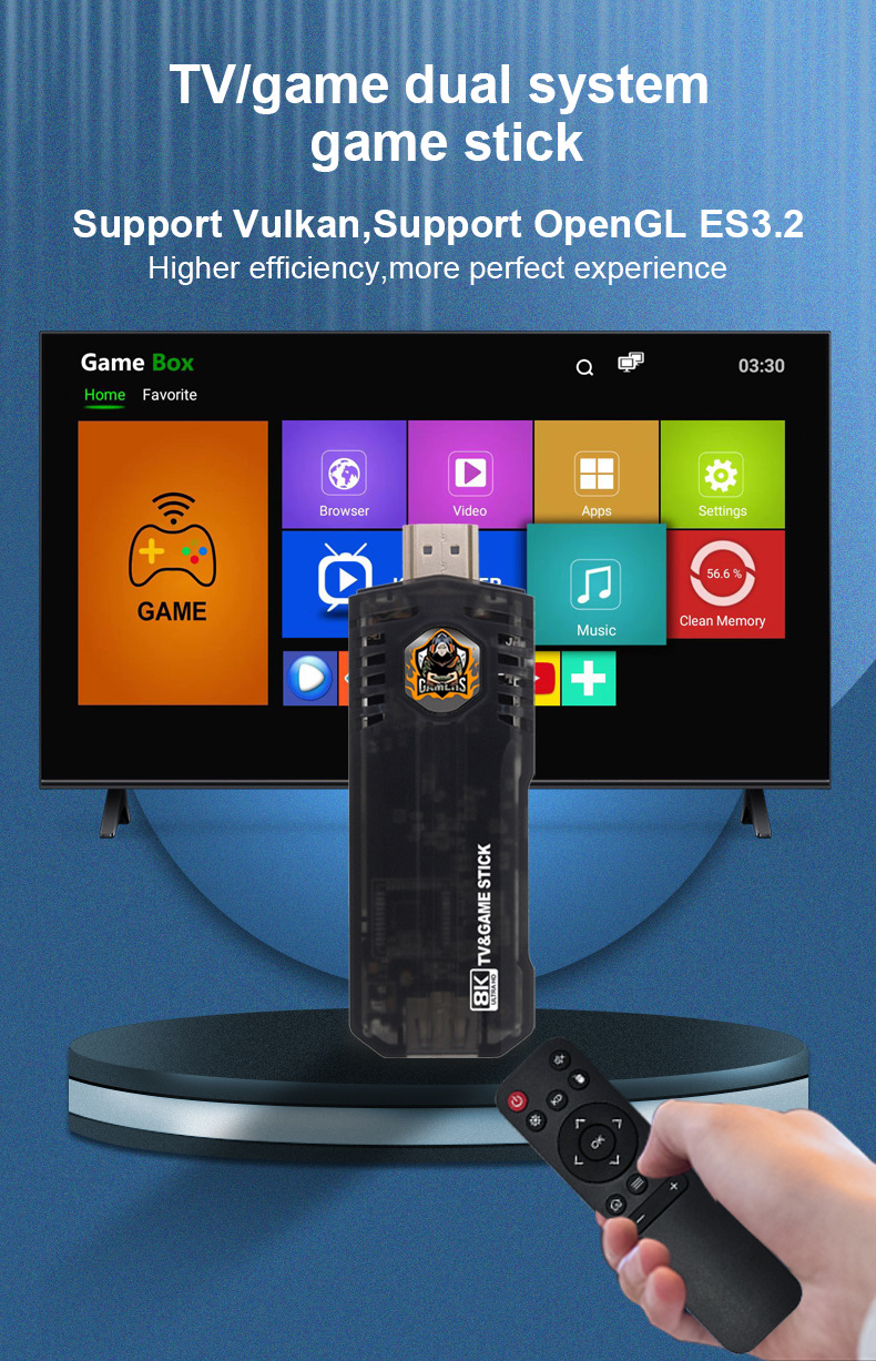 Nuova console di gioco Android TV PS1/GBA Mini Arcade Rocker 4K TV Giochi Android TV Dual System
