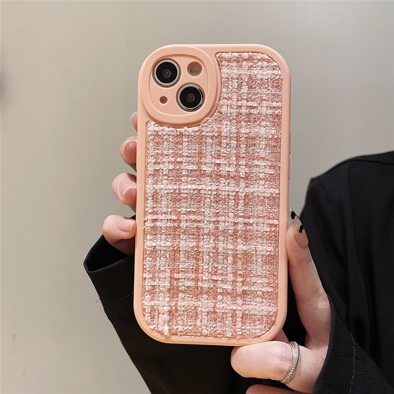 New fashion case for iPhone14PRO phone case 13 small chime flannelette creative Apple 12XSMAX all-inclusive cover