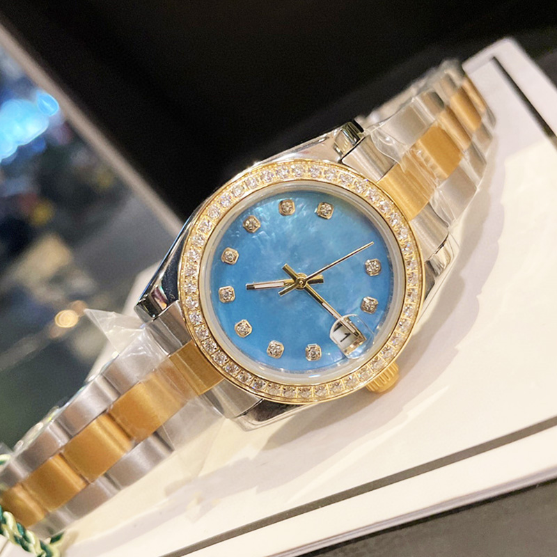 U1時計自動機械時計の男性ビッグマグニファイア31mmステンレス鋼サファイアメンズウォッチオスの腕時計防水輝く時計