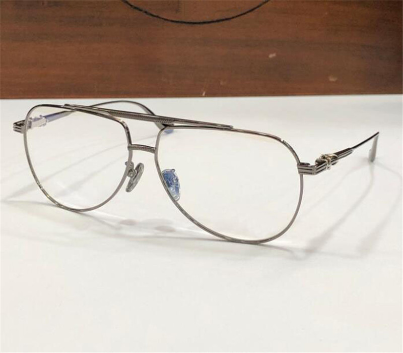 Novos óculos ópticos de design de moda 8171 quadro piloto retrô simples estilo leve e confortável para usar lentes transparentes transparentes lenças transparentes