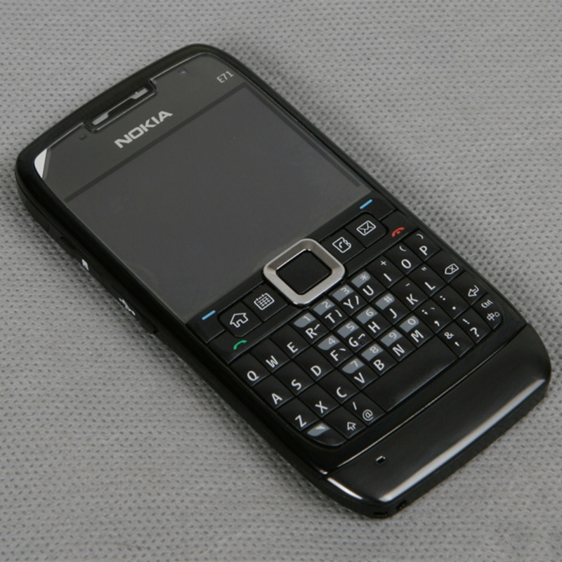 オリジナルの改装された携帯電話nokia E71 WCDMA 3G小売ボックス付きMobilephoneを含む多言語