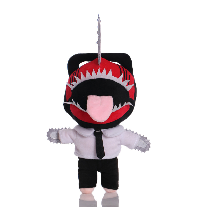 New Pochita Chainsaw Man Demon Porchita Dolls Devil Cute Cos C￣o Cachorro de pel￺cia Crian￧as presentes e04