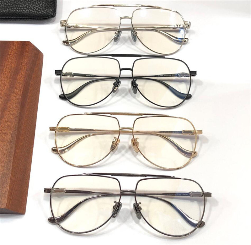 Novos óculos ópticos de design de moda 8171 quadro piloto retrô simples estilo leve e confortável para usar lentes transparentes transparentes lenças transparentes