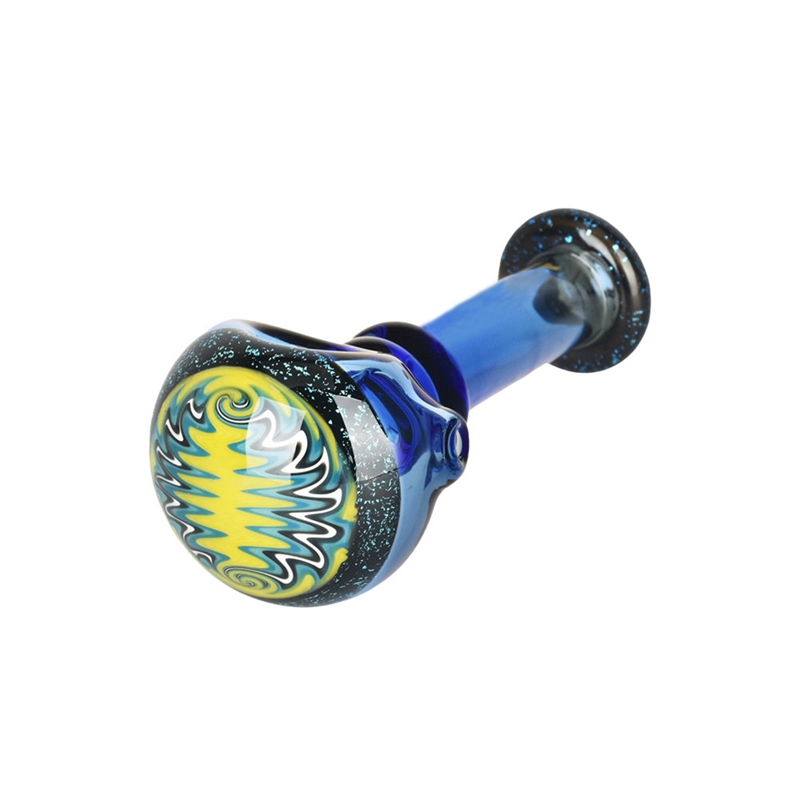 Coloré Perruque Wag Sky Pyrex Tuyaux En Verre Épais Herbe Sèche Tabac Cuillère Bol Filtre Plates-formes Pétrolières Pipes À Main À La Main Portable Bong Fumer Porte-Cigarette Tube DHL