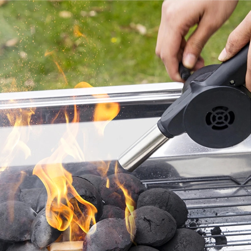 Utensili barbecue Cottura all'aperto Ventilatore barbecue Ventilatore d'aria a manovella Mini grill portatile Soffietti picnic Accessori utensili ventole portatili da campeggio