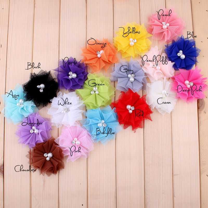 Decorative Flowers Wreaths 6.5CM Chiffon Lace Trim Patch applique Mesh Fabric Wedding Dress DIY Flowers Bride Hair Veil Clothes Headwear Decoration T230217