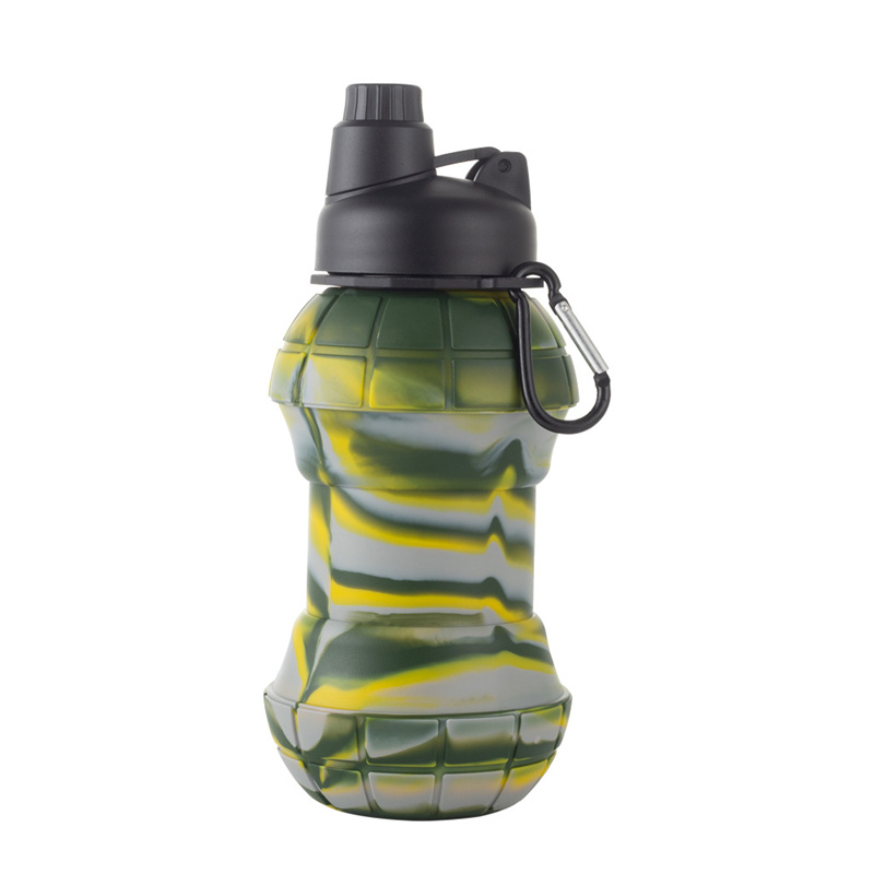 550 ml di tazze d'acqua pieghevoli in silicone bicchiere portatili tazze da viaggio ourdoor tazze granate creativa a forma di silicone a02