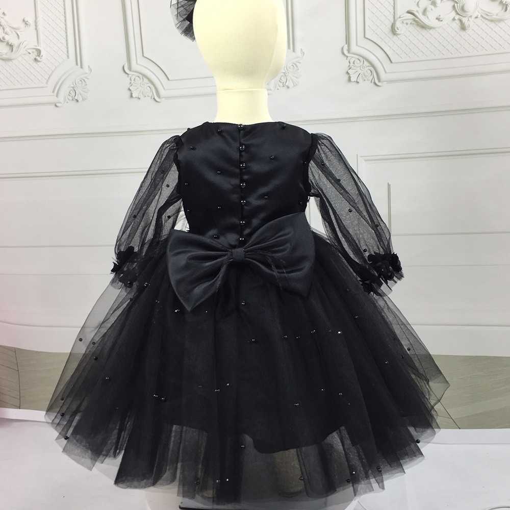 Girl's Dresses Beads Lace Kids Party Dresses Baptism Baby Boutique Clothing Birthday Wedding Princess Dresses Formal Evening Fluffy Gown W0221